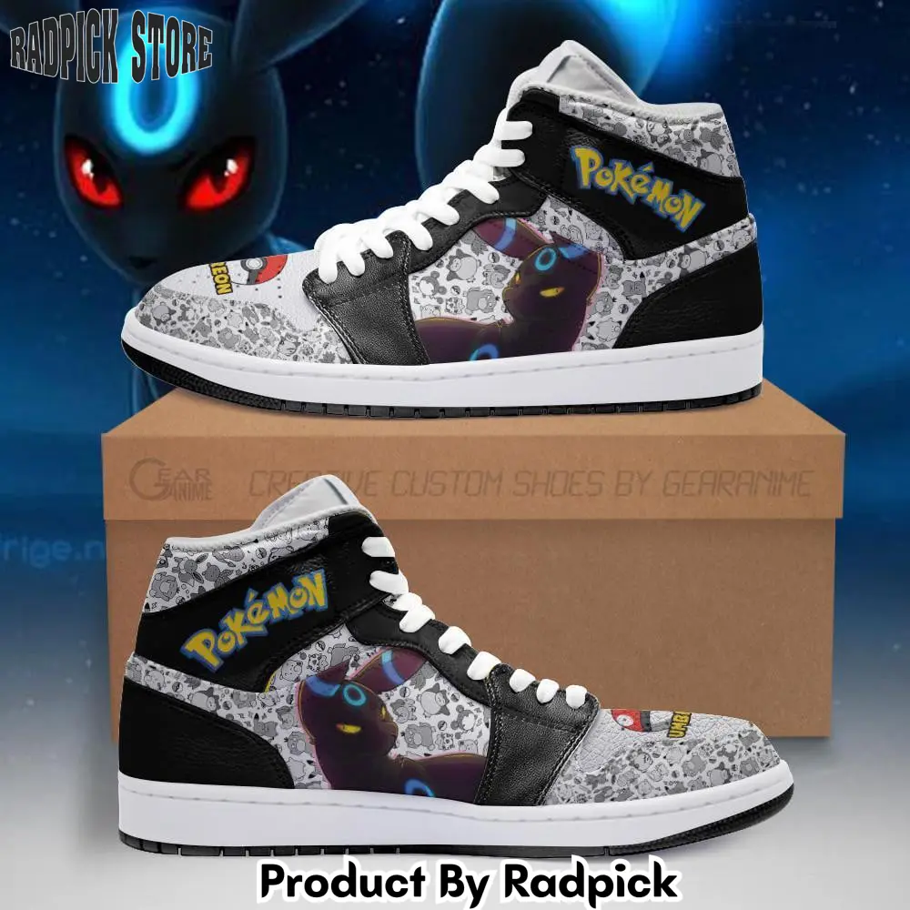 Umbreon air jordan high top sneakers anime pt04  rp0353045